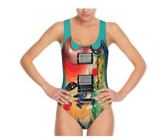 The Fool Guitar swimsuit front