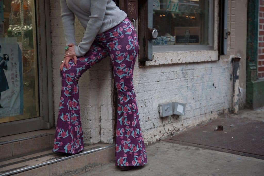 Something/Anything' Floral Printed Bell Bottom pants ⋆ Indica